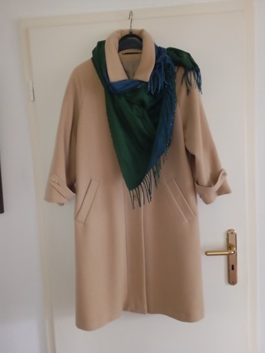 Damen mantel wolle camel - mantel,