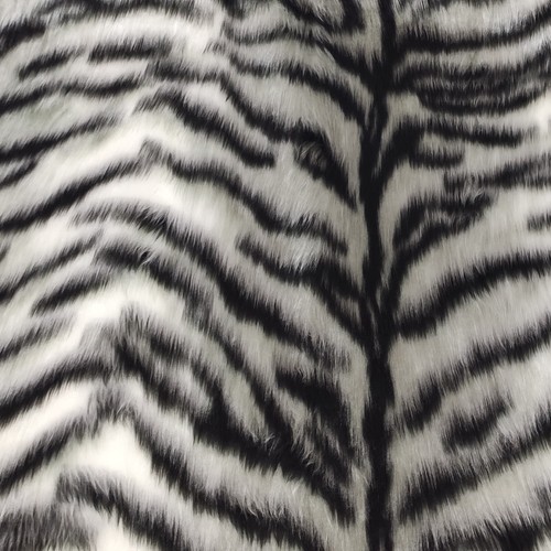 Grauer tiger jacquard pelz - tiger,