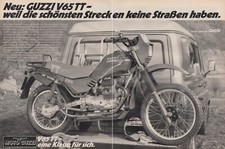 Moto Guzzi V 65 TT - Reklame Werbeanzeige Original-Werbung 1985