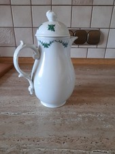Fürstenberg Schlossgarten Kaffeekanne Kanne Größe 3 - 2762 Grüne Ranke Alt