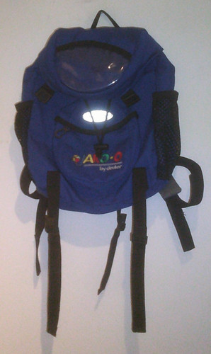 Blauer kinder rücksack - blauer, mit