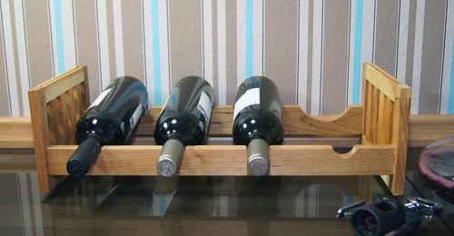 Weinregal walnussholz für - 2x,
