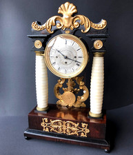 Biedermeier Säulenuhr