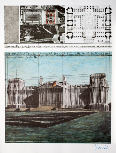 Christo wrapped reichstag - christo,
