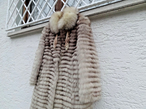 Silberfuchs pelzmantel 38 - silberfuchs,