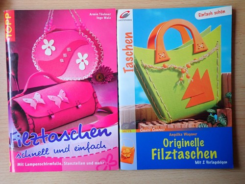 Bastel bücher filztaschen - bastel,