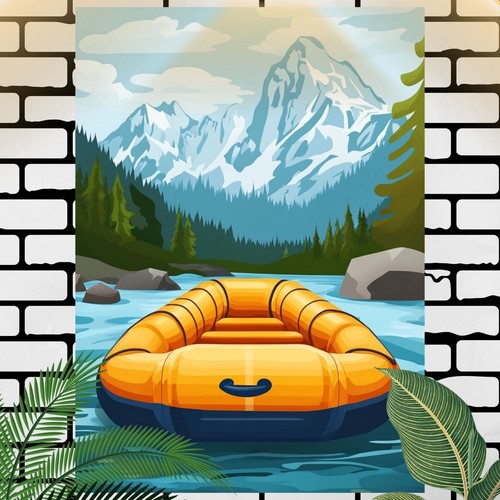 Rafting boot poster schöne - rafting,