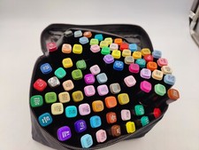 Ranedo Marker, 80 Farbige Marker Stifte Set, Permanent Twin Marker Set