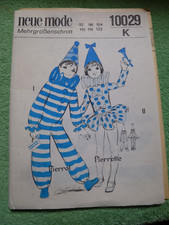 Schnittmuster für Kinder Clown Faschingskostüme