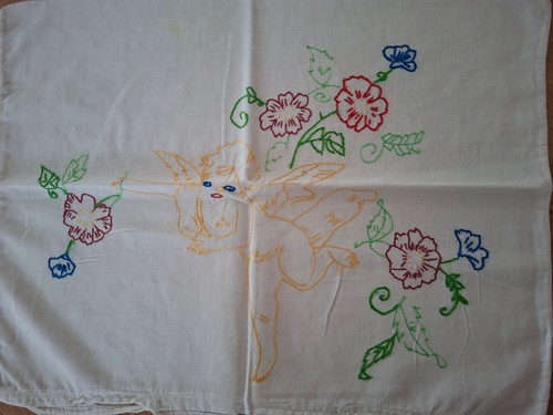 Engel kissenbezug bestickt - ,