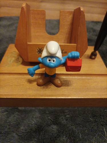 Schlumpf figur happy - schlumpf,