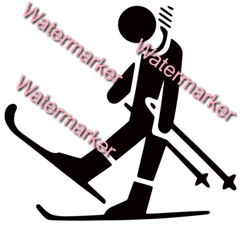 Ski aufkleber hangman - aufkleber,