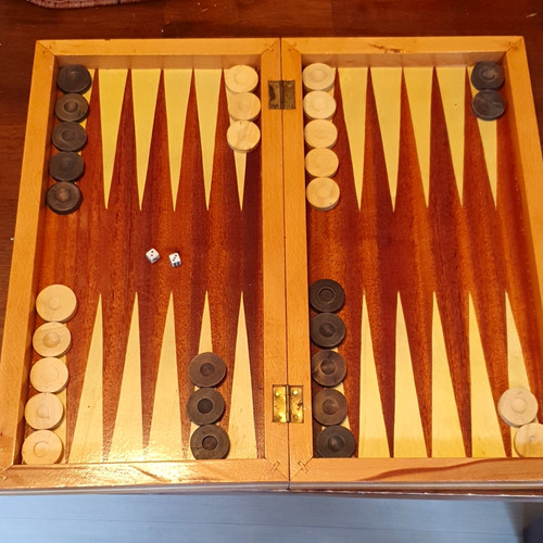 Handarbeit holz backgammon - handarbeit,