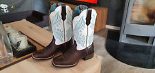 Ariat WEST BOUND Braun Weiß Cowboystiefel Damen Westernreitstiefel Gr. 36.5