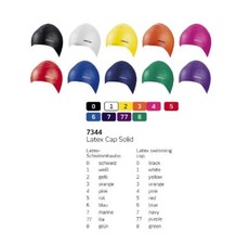 Beco Badekappe Latex Solid 7344 Cap Schwimmen Wassersport Tauchen Training Schul