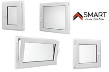 SMART Kunststoff Fenster Dreh Kipp 2-fach verglast weiß - VIELE GRÖßEN