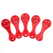 5 x Einkaufswagenchip Smile SOFORT abziehbarer Einkaufswagenlöser Gesicht Emote