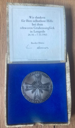 Bergbau lengede medaille - bergbau,