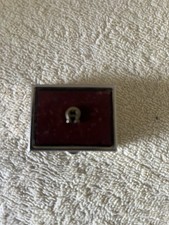 Etienne Aigner Pillendose Leder Metall  Alt Vintage Selten Bordeaux