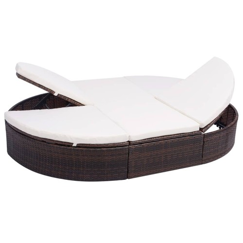 Sonnenliege poly rattan - sonnenliege,