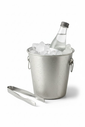 Edelstahl eiskübel mit - edelstahl,