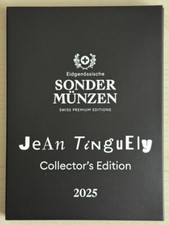 20 CHF Franken Sondermünze im Blister Silber, Schweiz 2025, Jean Tinguely, PP