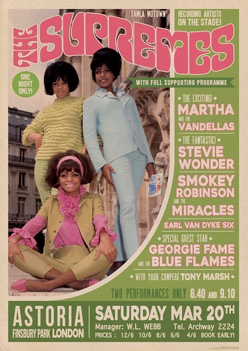 Supremes poster london - london, astoria