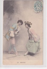 AK Le Menuet, Paar im Rokoko