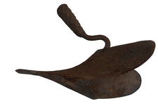 alte EGGE 1 Zinken Kartoffelhäufler Stahl Häufelpflug Garten Handpflug Bastler