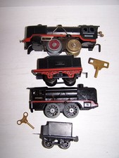 2 alte Distler Spur 0 Blech Uhrwerk Dampfloks BN 302417 + BN 40281 Tender 1921