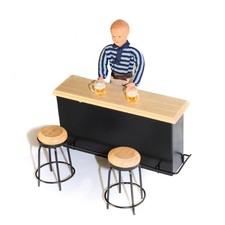 Miniatur Puppenhaus Bar Tresen