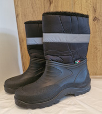 Made in Italy  Gummistiefel gefüttert Gr.40 Schwarz TOP