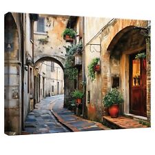 Leinwand Bilder Italien Gasse Stadt Wandbilder Groß Leinwandbild XXL Bilder