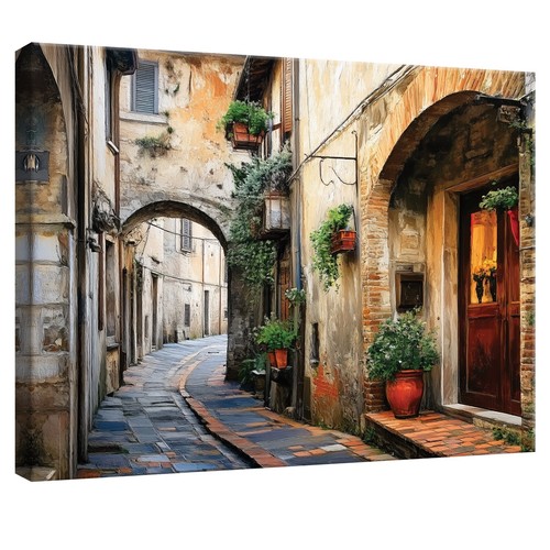 Leinwand bilder italien gasse - leinwand,