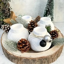 DIY Silikonform Kugel mit Schneeflocke, Gießform für Keraflott, Raysin, Kerzen