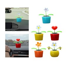 Solarbetriebene tanzende Blume mit Wackelkopf, Solarspielzeug für