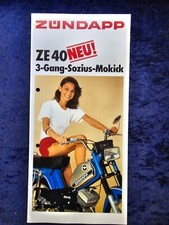 Zündapp ZE 40  Prospekt, gelocht