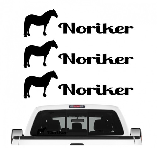 Noriker kaltblut aufkleber 3er - noriker,