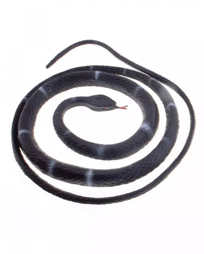 Schwarze gummischlange cm - schwarze,