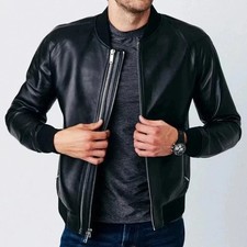 Herren Lederjacke 100 % echtes