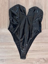 SheIn Lack Vinyl Body Gr M Trägerlos WIE NEU