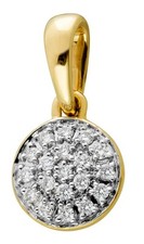Diamant Anhänger Gelbgold 585
