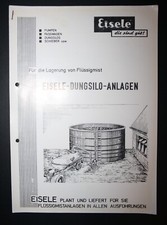 Alte Werbung - Landwirtschaft : Eisele-Dungsilo-Anlagen - Flüssigmistanlagen