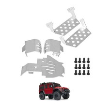 Chassis-Stoßfänger-Unterfahrschutz-Rüstungsset Metall für Traxxas 1/10 TRX4 TRX6