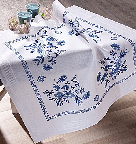 Stickpackung blumen blau - blumen, in