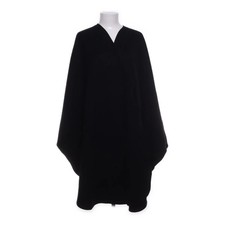 Poncho, Größe: ONE SIZE, Schwarz, Einfarbig, Fleece, Damen #xir