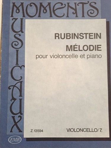 Noten cello rubinstein - cello,,