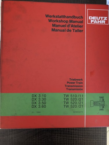 Deutz werkstatthandbuch - deutz,