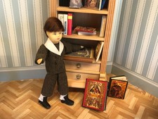 Erna Meyer Biegepuppe 11 cm, junger Mann, f. Puppenstube M 1:10/12, NEUwertig