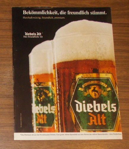 Seltene werbung diebels alt - seltene,